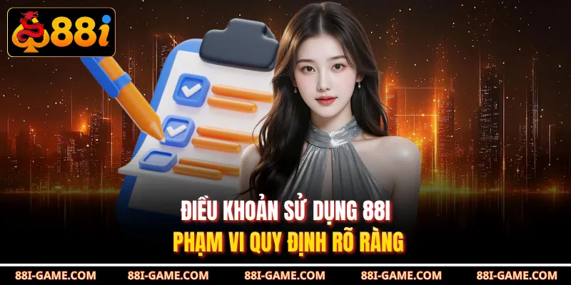 Điều khoản sử dụng 88I phạm vi quy định rõ ràng