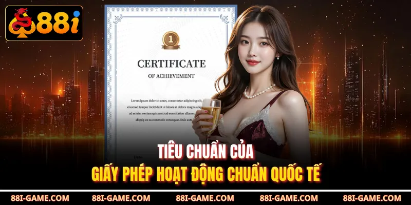 Tiêu chuẩn của giấy phép hoạt động chuẩn quốc tế